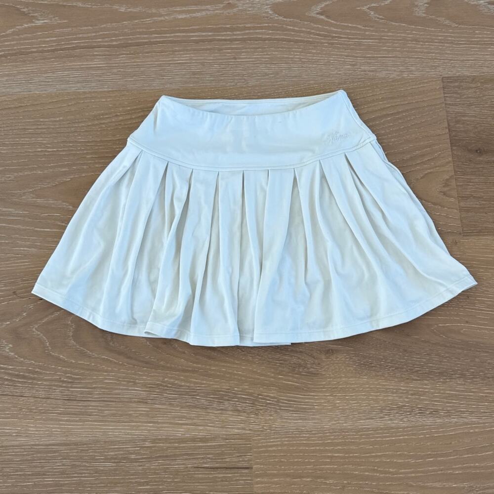 Nama Pleated Mini Skirt/ Skort Body Butter Size XS Off White